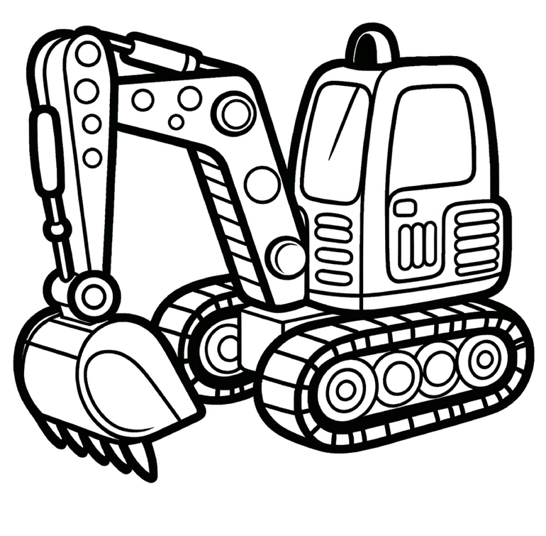 malvorlage-bagger-ausmalbild-kinder