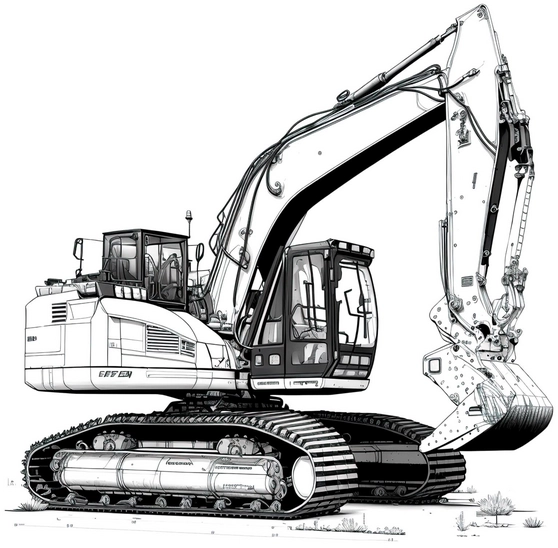 malvorlage-bagger-ausmalbild-kreatives-spielzeug