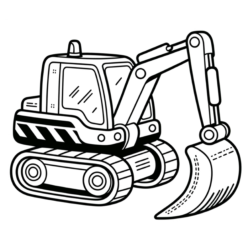 malvorlage-bagger-ausmalbild-zum-drucken