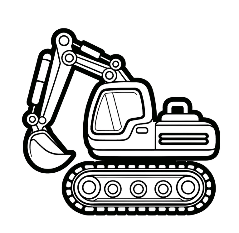 malvorlage-bagger-ausmalbild