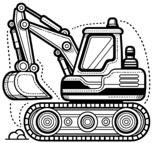 malvorlage-bagger-ausmalen-kreativ-werden