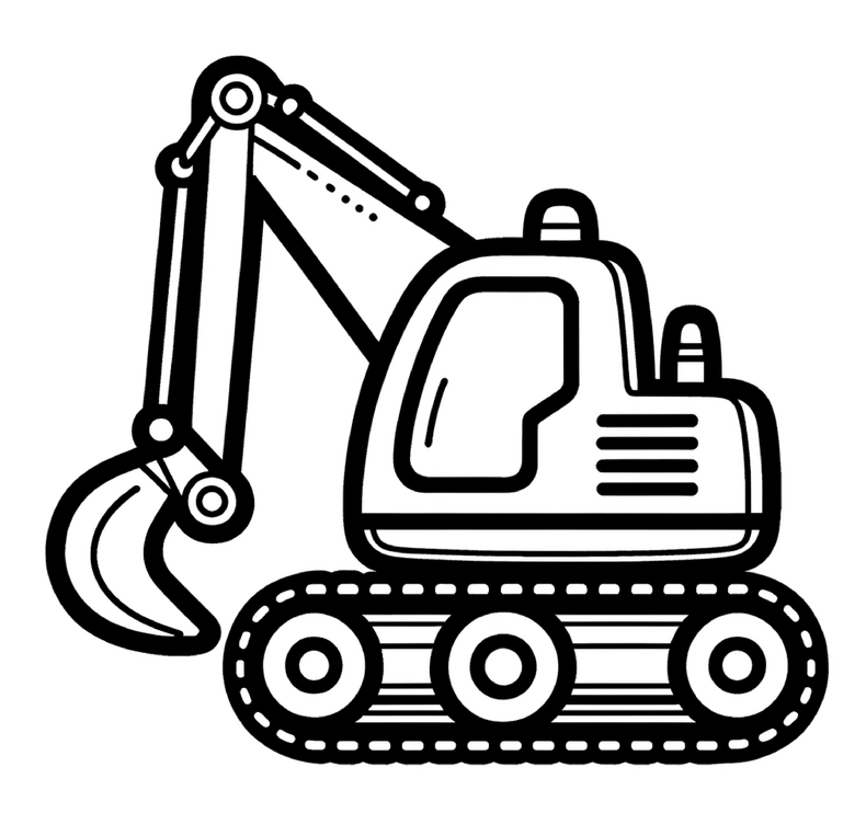 malvorlage-bagger-fuer-kinder-zum-ausdrucken