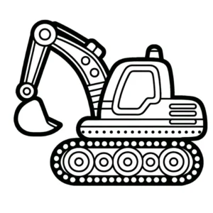 malvorlage-bagger-kreative-ausmalvorlage