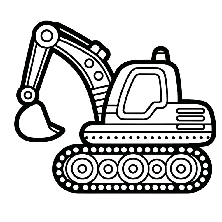 malvorlage-bagger-kreative-ausmalvorlage