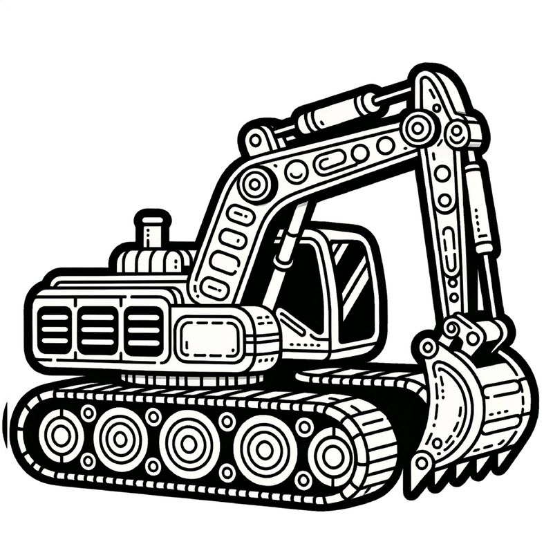malvorlage-bagger-zum-ausmalen