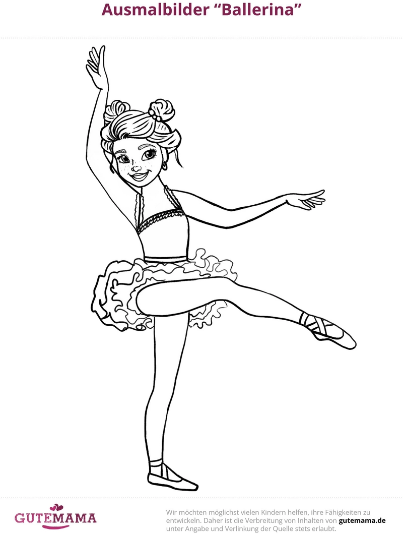 malvorlage-ballerina-elegante-pose-kreativ-ausmalen