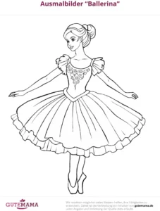 malvorlage-ballerina-elegante-taenzerin-ausmalbilder