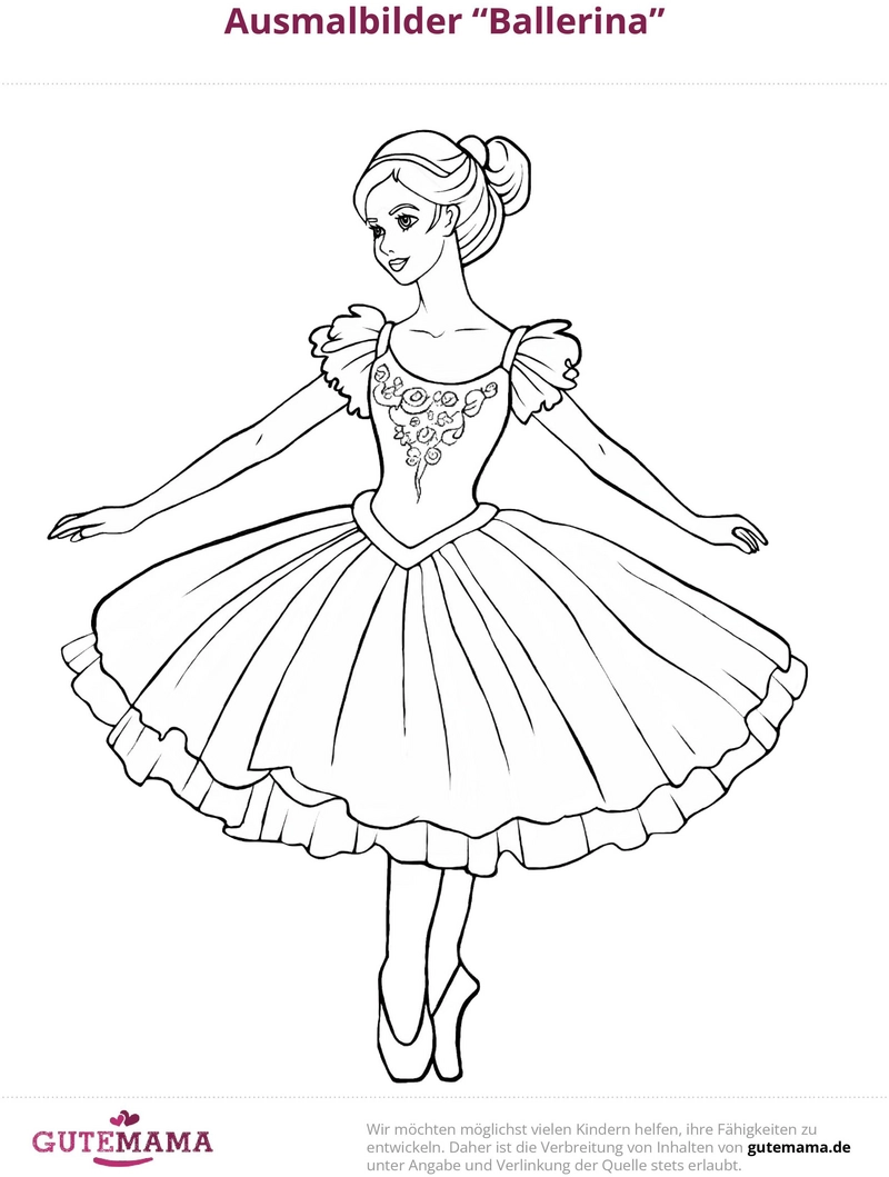 malvorlage-ballerina-elegante-taenzerin-ausmalbilder