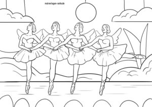malvorlage-ballerinas-feen-szene