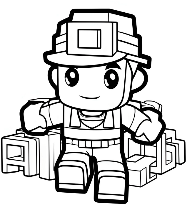 malvorlage-bauarbeiter-auf-baustelle