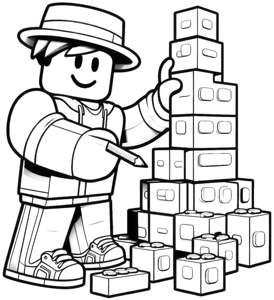 malvorlage-bauklotze-kreativer-charakter