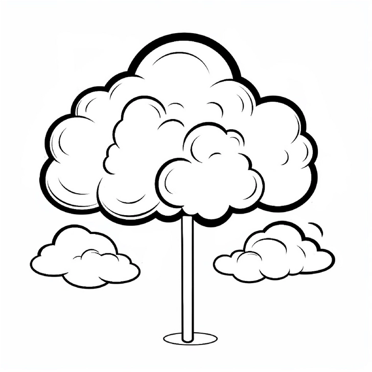 malvorlage-baum-mit-wolken-fuer-kreative-kinder