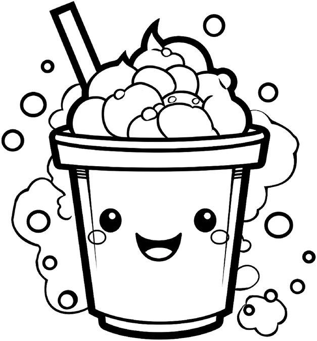 malvorlage-becher-bubble-tea-ausmalbild