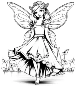 malvorlage-bezaubernde-fee-mit-grossen-fluegeln