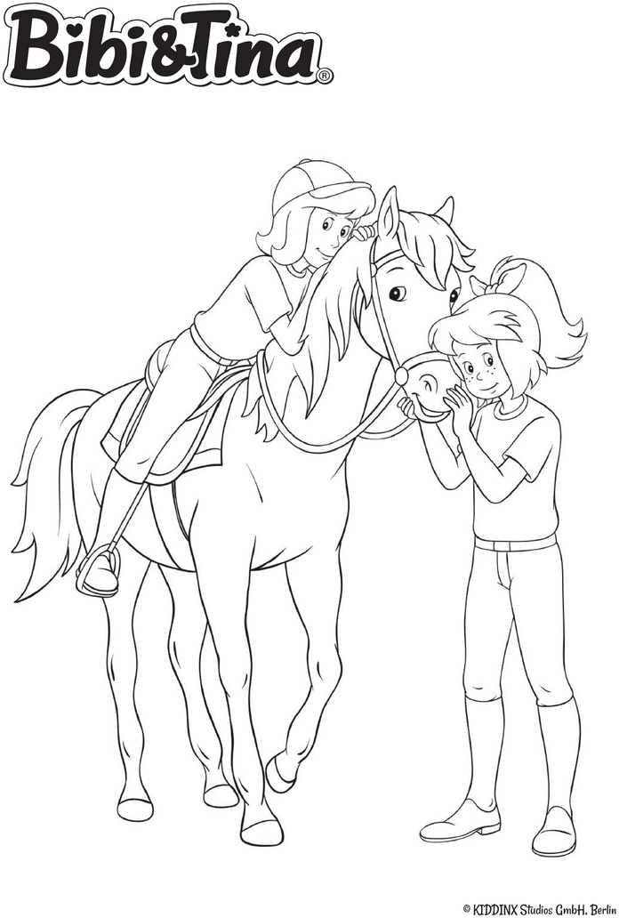 malvorlage-bibi-und-tina-bibi-reitet-auf-amadeus