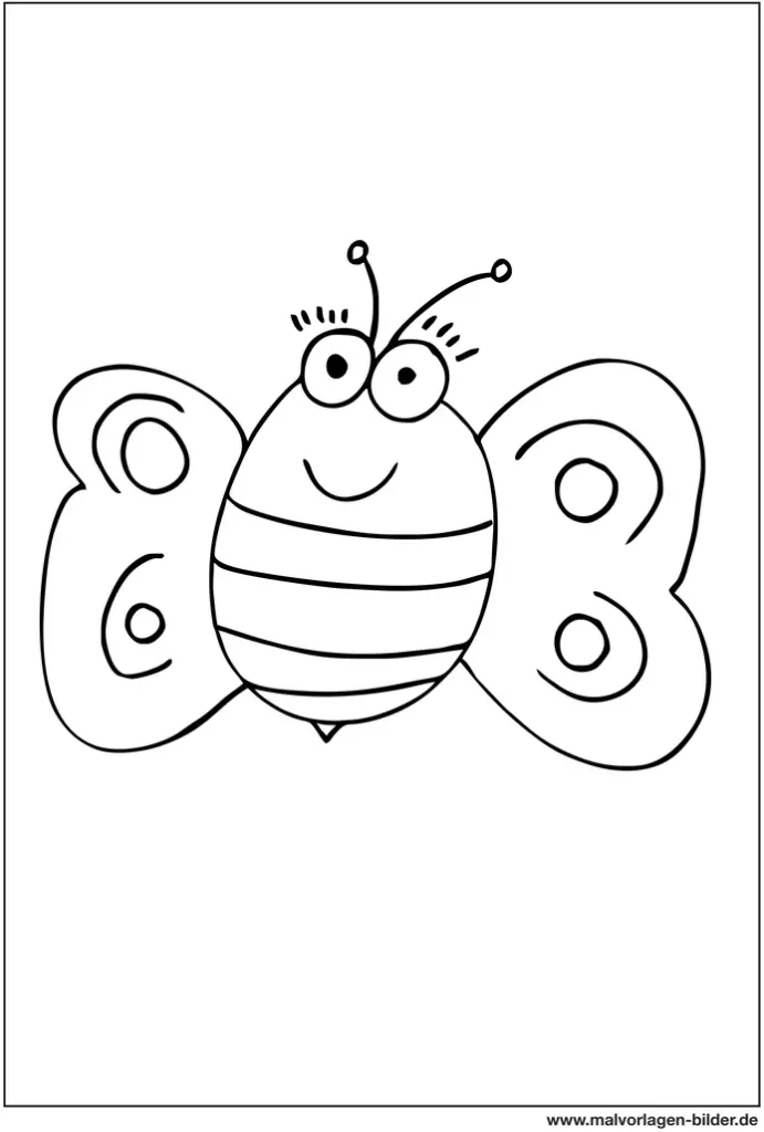 malvorlage-biene-ausmalbild-fuer-kinder