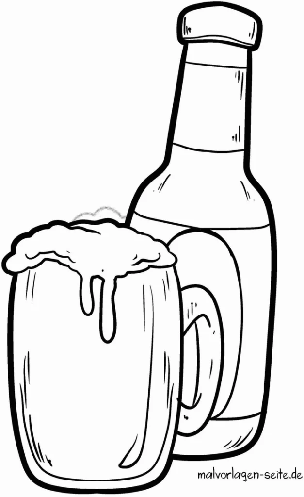 malvorlage-bierglas-bierflasche-ausmalen