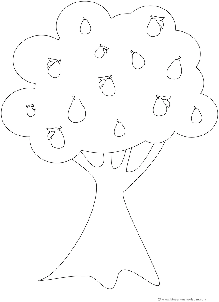 malvorlage-birnenbaum-mit-fruechten