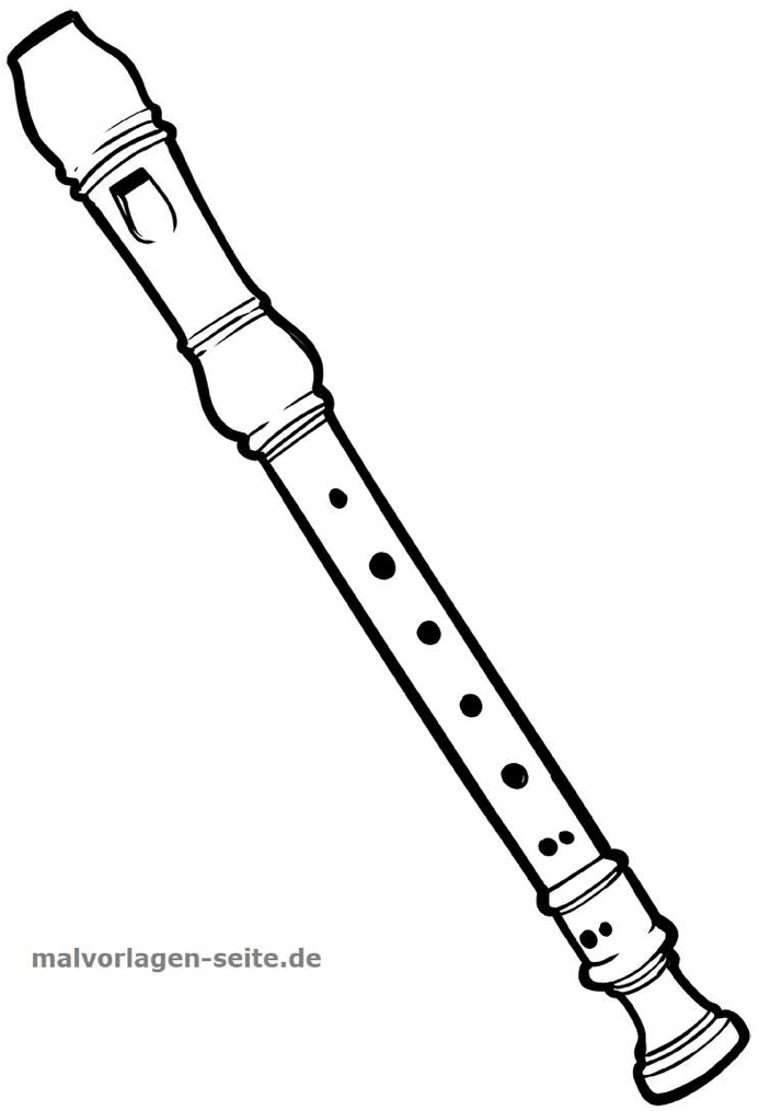 malvorlage-blockfloete-ausmalen