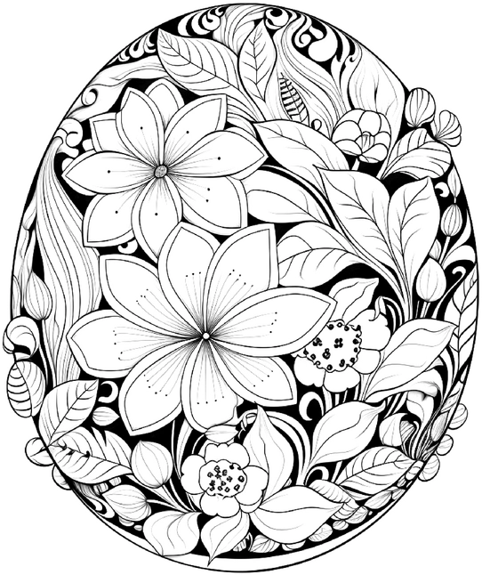 malvorlage-bluehende-blumen-und-pflanzen