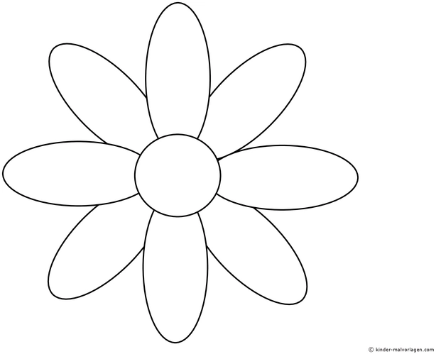 malvorlage-blume-symmetrische-bluetenblaetter
