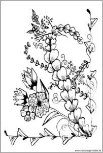 malvorlage-blumenranke-ausmalen-fuer-erwachsene
