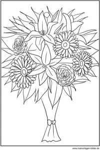 malvorlage-blumenstrauss-ausmalbild