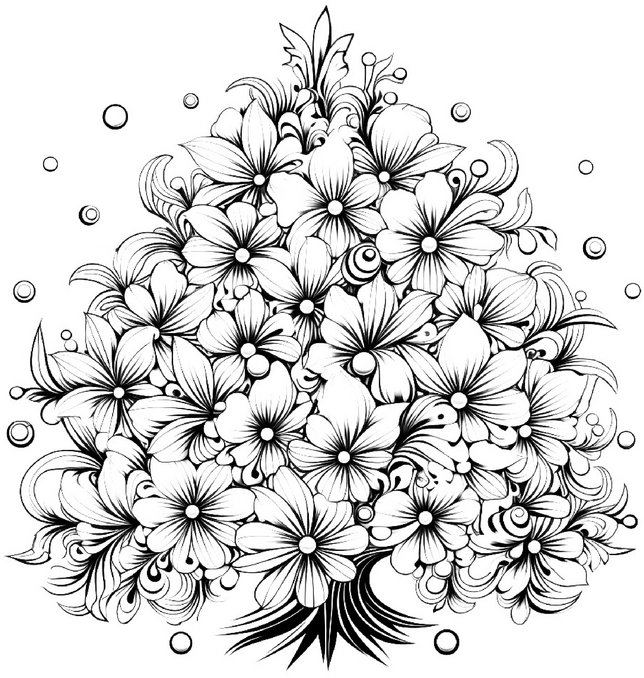 malvorlage-blumenstrauss-ausmalen