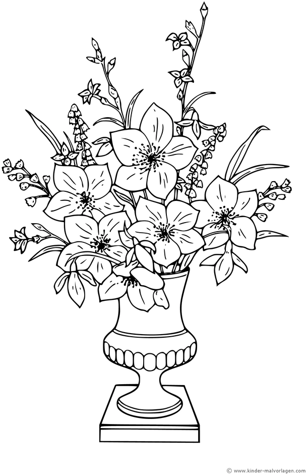 malvorlage-blumenstrauss-in-vase