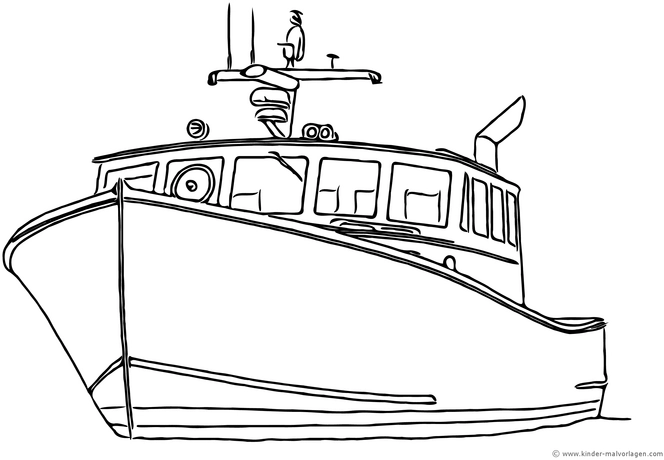 malvorlage-boot-zum-ausmalen