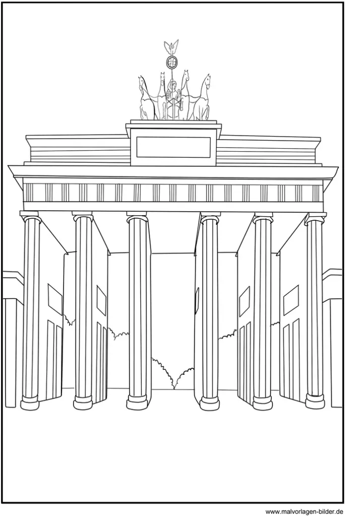 malvorlage-brandenburger-tor-ausmalbild