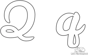 malvorlage-buchstabe-q-und-q