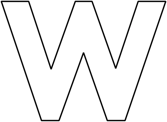 malvorlage-buchstabe-w-ausmalen