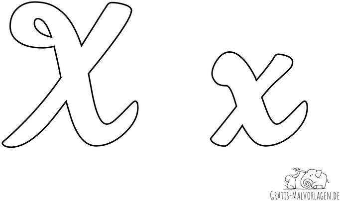 malvorlage-buchstaben-x-x