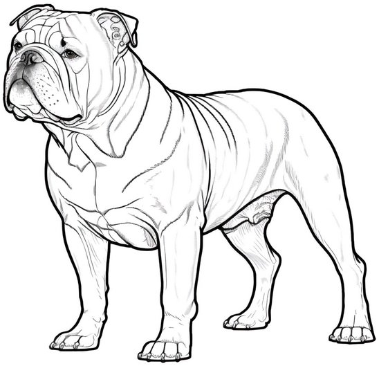 malvorlage-bulldog-ausmalbild-kreativ-erleben