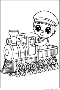 malvorlage-buntes-kind-auf-lokomotive