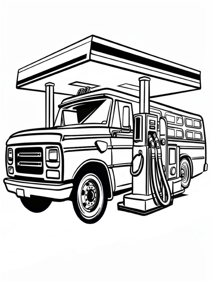 malvorlage-bus-an-der-tankstelle