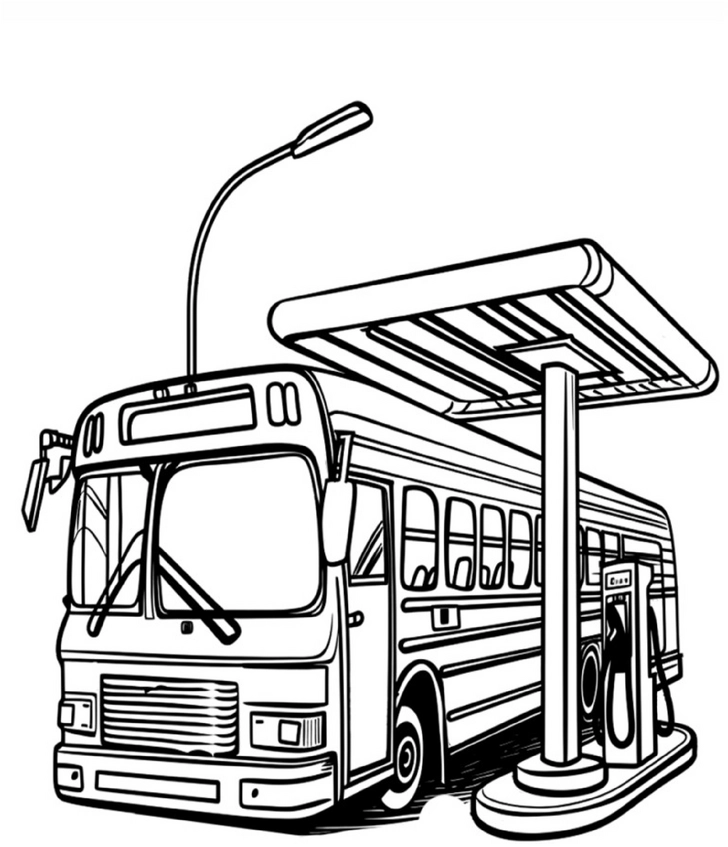 malvorlage-bus-an-tankstelle