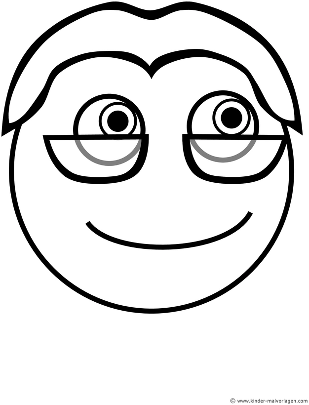 malvorlage-cartoon-gesicht-mit-brille-ausmalen