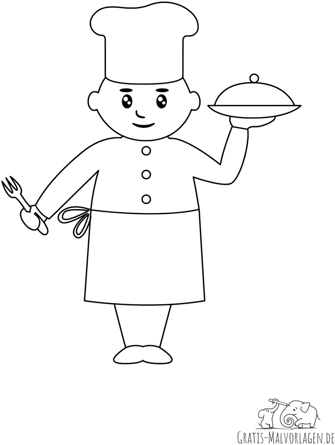 malvorlage-chefkoch-mit-gaebe-und-deckelplatte