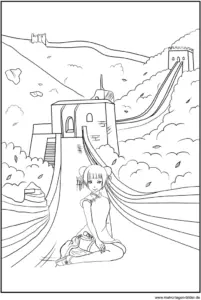 malvorlage-chinesische-mauer-ausmalbild