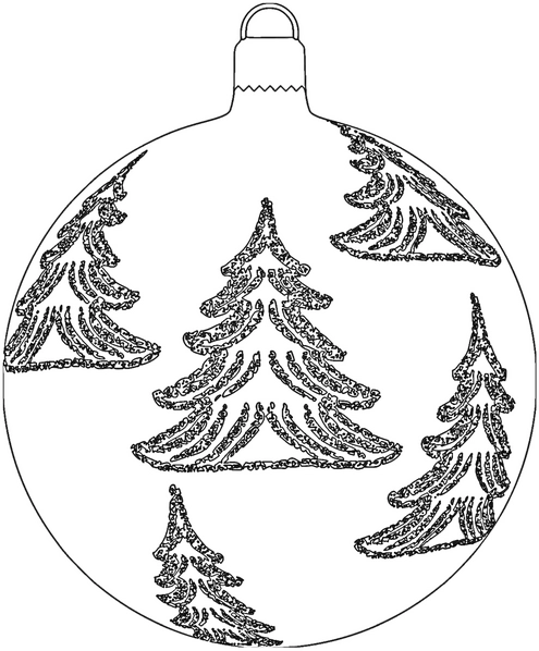 malvorlage-christbaumkugel-mit-tannenbaeumen