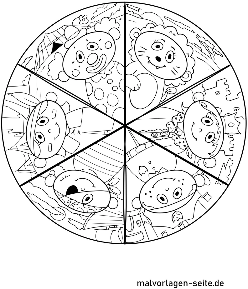 malvorlage-clowns-und-fantasiefiguren