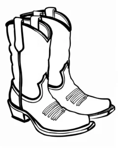 malvorlage-cowboy-stiefel-ausmalen