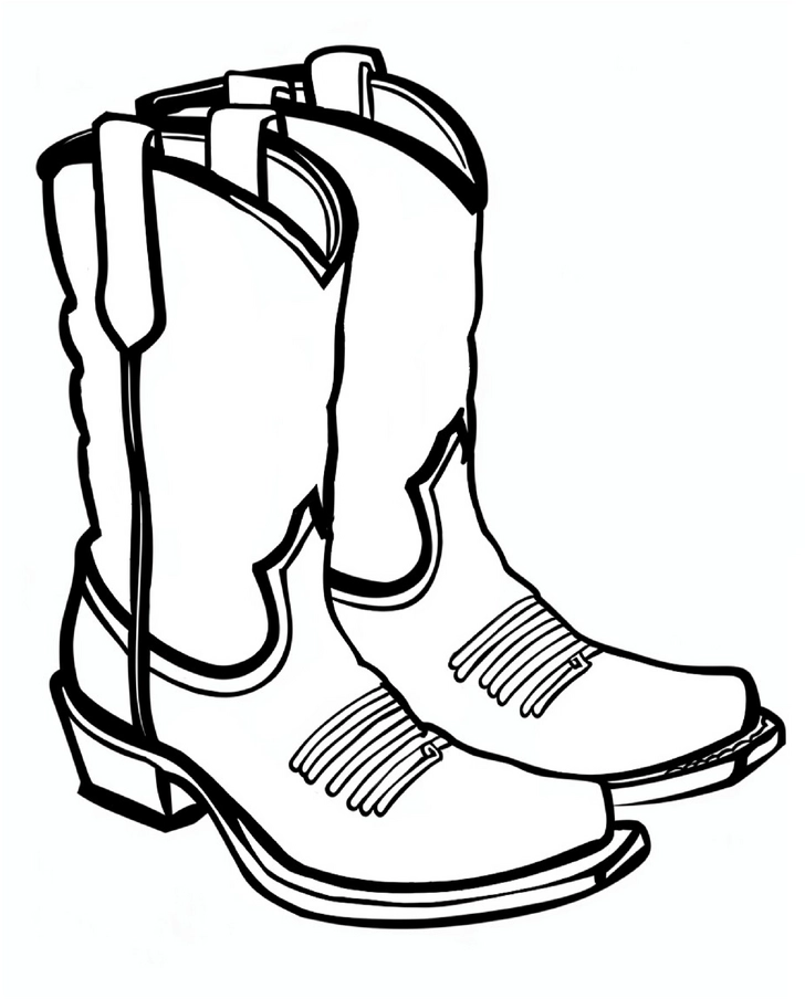 malvorlage-cowboy-stiefel-zum-ausmalen