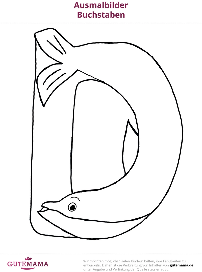 malvorlage-d-als-fisch