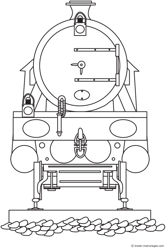 malvorlage-dampflok-frontansicht