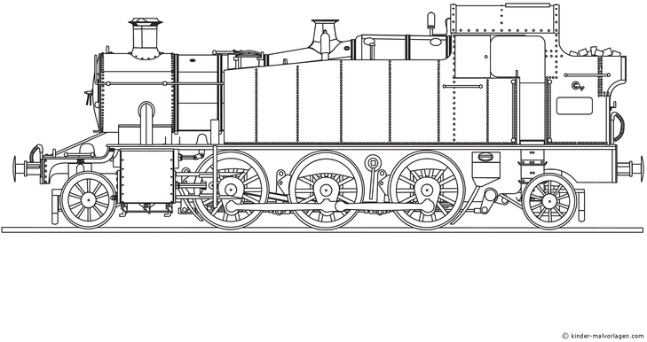 malvorlage-dampflok-mit-vielen-details