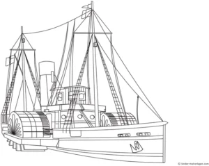 malvorlage-dampfschiff-raddampfer