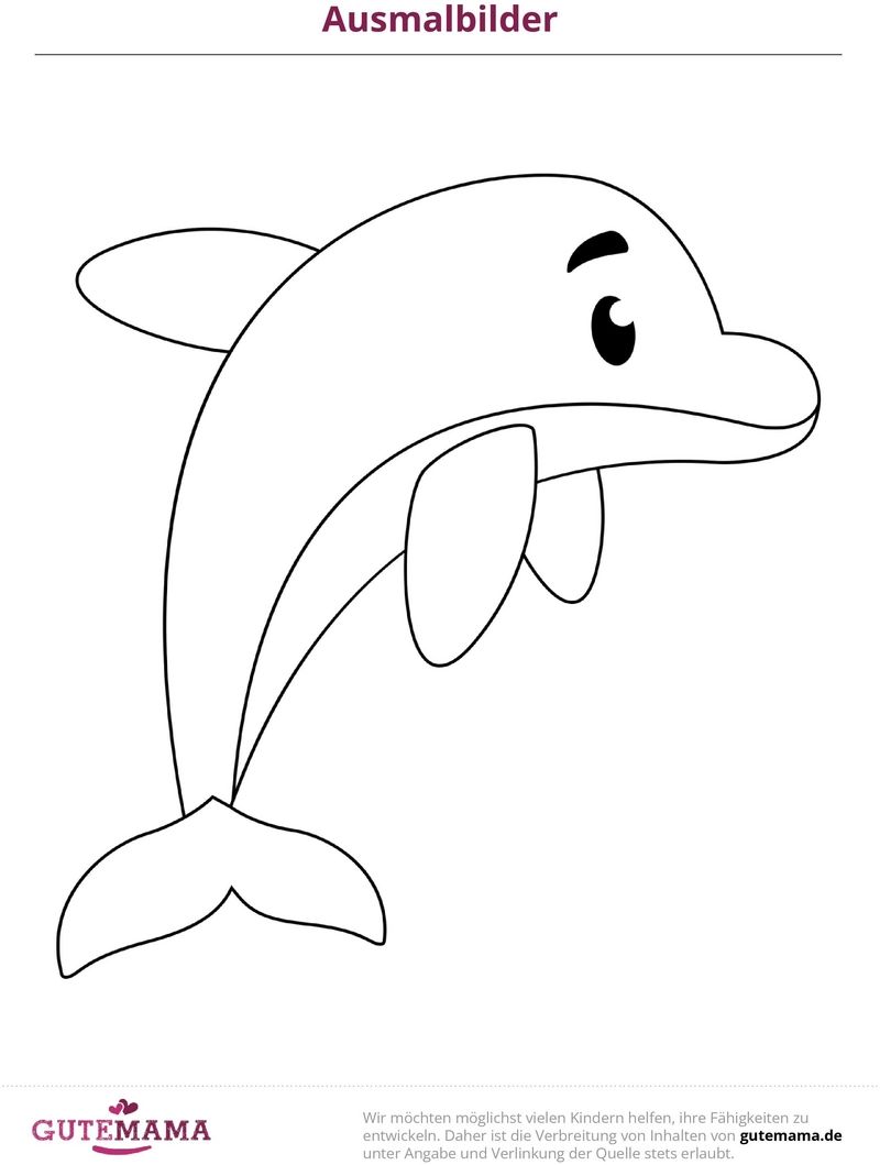 malvorlage-delfin-ausmalbild-fuer-kinder